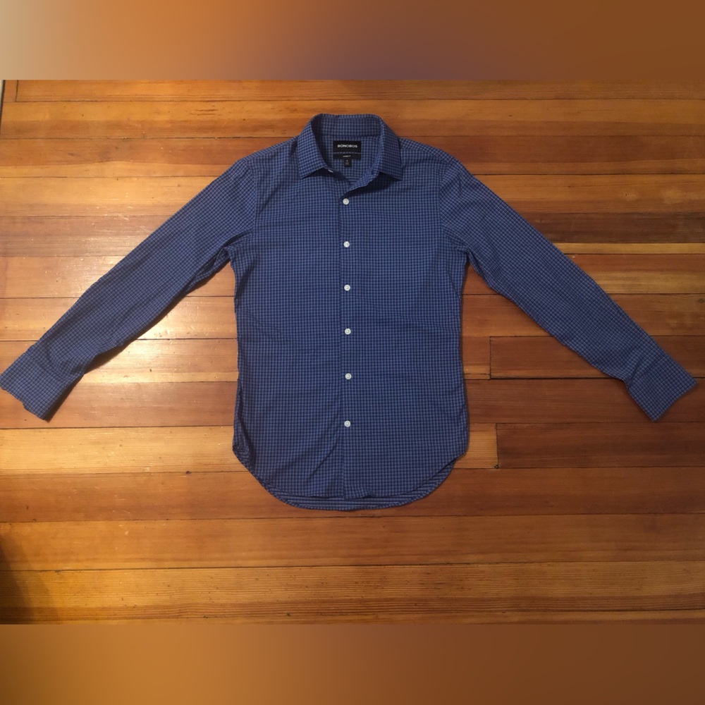 Bonobos Blue Check Dress Shirt